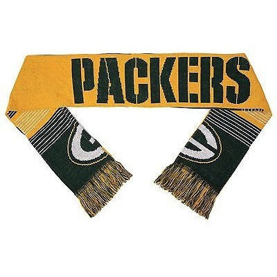 NFL Green Bay Packers 2015 Split Logo Reversible Scarf 64" by 7" by FOCO