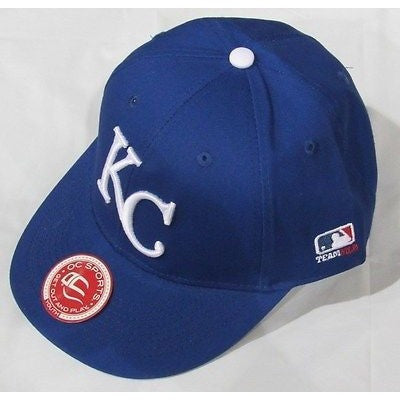 MLB Kansas City Royals Youth Cap Flat Brim Raised Replica Cotton Twill Hat
