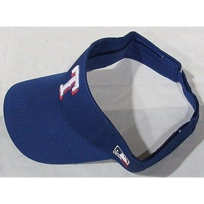 MLB Texas Rangers Visor Cotton Twill Replica Adjustable Strap Adult