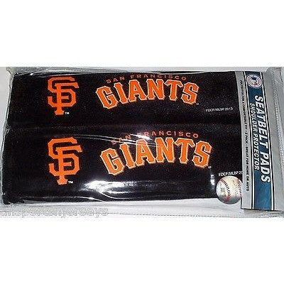 MLB San Francisco Giants Velour Seat Belt Pads 2 Pack by Fremont Die