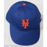 MLB New York Mets Adult Cap Flat Brim Raised Replica Cotton Twill Hat