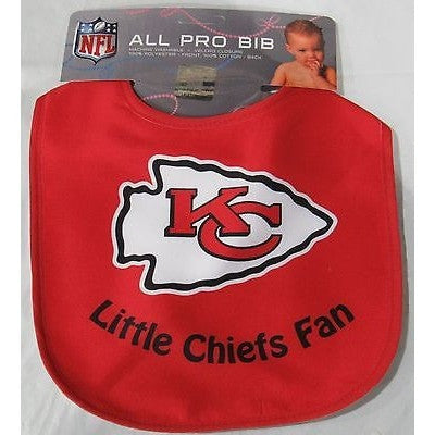 NFL Kansas City Chiefs Red LITTLE FAN All Pro INFANT BIB by WinCraft