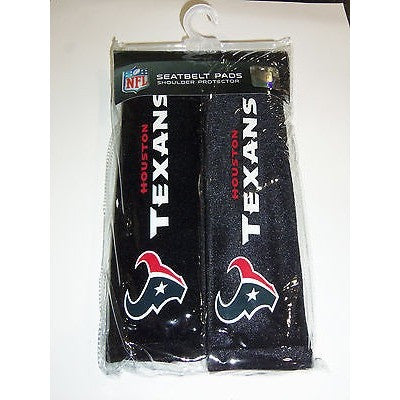 NFL Houston Texans Velour Seat Belt Pads 2 Pack by Fremont Die