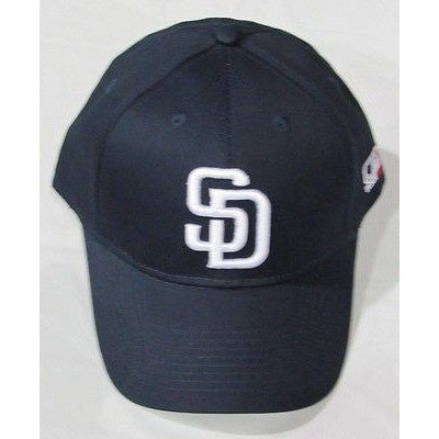 MLB San Diego Padres Youth Cap Curved Brim Raised Replica Cotton Twill Hat Navy Home