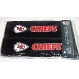 NFL Kansas City Chiefs Velour Seat Belt Pads 2 Pack by Fremont Die