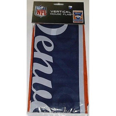 NFL Denver Broncos 28"x40" Team Vertical House Flag 1 Sided