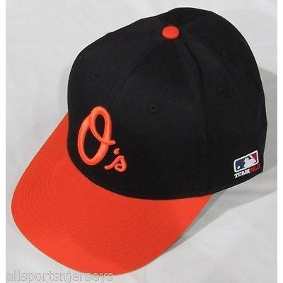 MLB Baltimore Orioles O's Logo  Adult Cap Flat Brim Raised Replica Cotton Twill Hat Alt