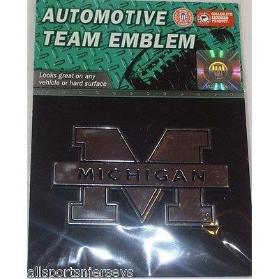 NCAA Michigan Wolverines 3-D Auto Team Chrome Emblem Team ProMark