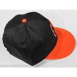 MLB Baltimore Orioles Adult Cap Flat Brim Raised Replica Cotton Twill Hat