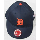MLB Detroit Tigers Youth Cap Flat Brim Raised Replica Cotton Twill Hat Orange "D"