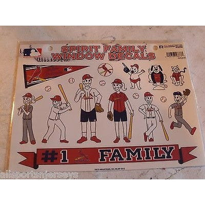 MLB St. Louis Cardinals Spirit Family Decals Set of 17 by Rico Industries
