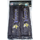 NFL Minnesota Vikings Velour Seat Belt Pads 2 Pack by Fremont Die