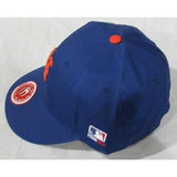 MLB New York Mets Youth Cap Flat Brim Raised Replica Cotton Twill Hat