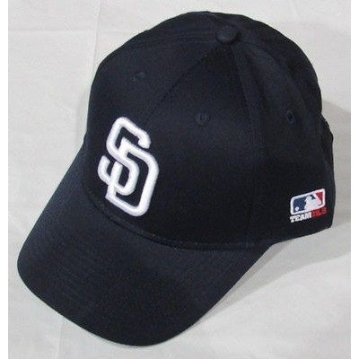 MLB San Diego Padres Adult Cap Curved Brim Raised Replica Cotton Twill Hat Navy