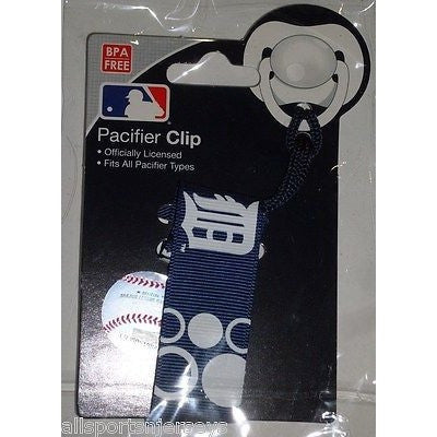 MLB Detroit Tigers Pacifier Clip Holder Strap by baby fanatic