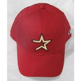MLB Houston Astros Adult Cap Curved Brim Raised Replica Cotton Twill Hat Brick Red