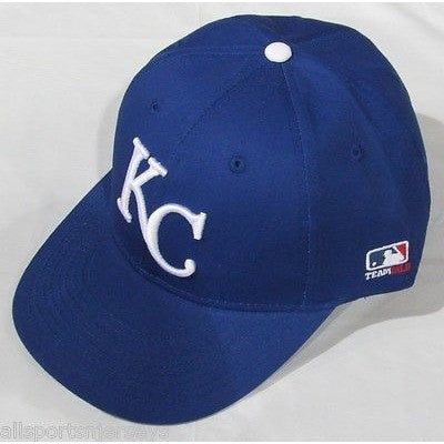 MLB Kansas City Royals Adult Cap Flat Brim Raised Replica Cotton Twill Hat