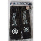 MLB Seattle Mariners Velour Seat Belt Pads 2 Pack by Fremont Die