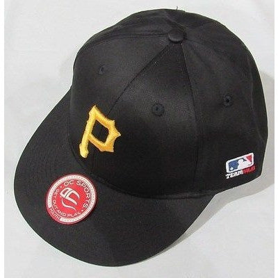 MLB Pittsburgh Pirates Youth Cap Flat Brim Raised Replica Cotton Twill Hat