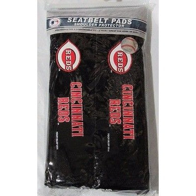 MLB Cincinnati Reds Velour Seat Belt Pads 2 Pack by Fremont Die