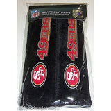 NFL San Francisco 49ers Velour Seat Belt Pads 2 Pack by Fremont Die