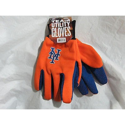 MLB New York Mets Color Palm 2-Tone Utility Work Gloves by FOCO