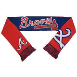 MLB 2015 Reversible Split Logo Scarf Atlanta Braves 64" x 7" by FOCO
