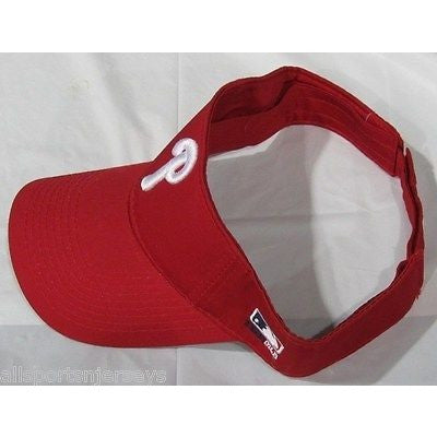 MLB Philadelphia Phillies Visor Cotton Twill Replica Adjustable Strap Adult