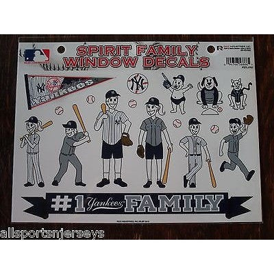 MLB New York Yankees Spirit Family Decals Set of 17 by Rico Industries