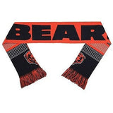 NFL 2015 Reversible Split Logo Scarf Chicago Bears 64" by 7" FOCO