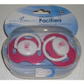 NCAA Alabama Crimson Tide Pink Pacifiers Set of 2 w/ Solid Shield in Case