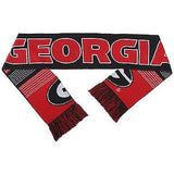 NCAA 2015 Reversible Split Logo Scarf Georgia Bulldogs 64" by 7" FOCO
