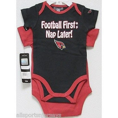 NFL Arizona Cardinals Infant Onesie Set of 2 Football First; Nap Later! 0-3M by Gerber