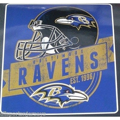 NFL Baltimore Ravens Royal Plush Raschel 50" x 60" Throw Blanket Style Grand Stand