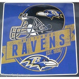 NFL Baltimore Ravens Royal Plush Raschel 50" x 60" Throw Blanket Style Grand Stand