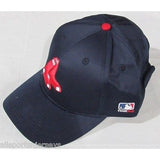 MLB Boston Red Sox Adult Cap Curved Brim Raised Replica Cotton Twill Hat