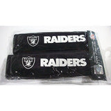 NFL Oakland Raiders Velour Seat Belt Pads 2 Pack by Fremont Die