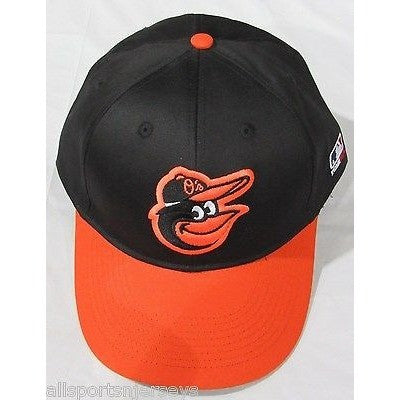 MLB Baltimore Orioles Adult Cap Flat Brim Raised Replica Cotton Twill Hat