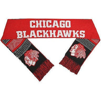 NHL Chicago Blackhawks 2015 Split Logo Reversible Scarf 64" by 7" by FOCO