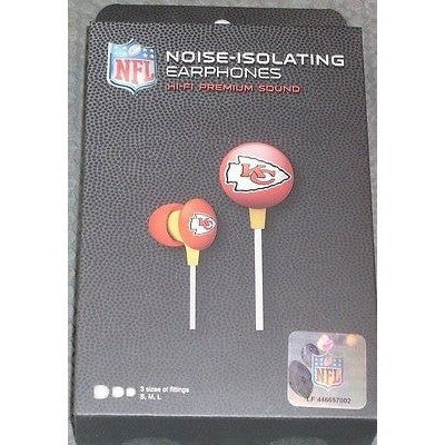 NFL iHip Team Logo Earphones Kansas City Chiefs