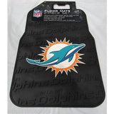 NFL Miami Dolphins Car Truck Front Rubber Floor Mats Set by The Northwest Co.