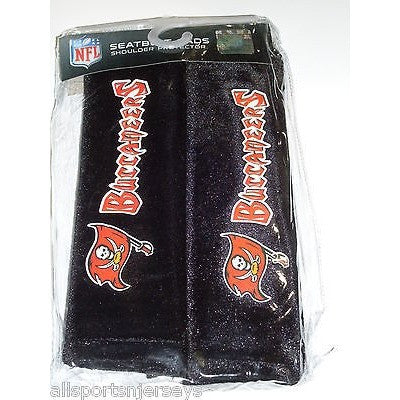 NFL Tampa Bay Buccaneers Old Logo Velour Seat Belt Pads 2 Pack by Fremont Die
