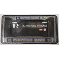 NCAA Notre Dame Fighting Irish Chrome License Plate Frame Blue Image Insert