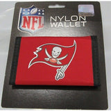NFL Tampa Bay Buccaneers Tri-fold Nylon Wallet with Printed Logo