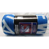 NHL New York Rangers 50" by 60" Rolled Fleece Blanket Fade Away Design