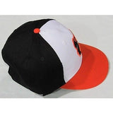 MLB Baltimore Orioles Adult Cap Flat Brim Raised Replica Cotton Twill Hat Home