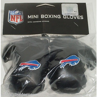 NFL Buffalo Bills 4 Inch Rear View Mirror Mini Boxing Gloves