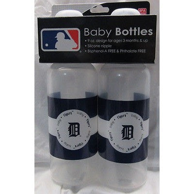 MLB Detroit Tigers 9 fl oz Baby Bottle 2 Pack by baby fanatic