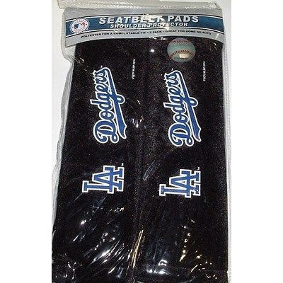 MLB Los Angeles Dodgers Velour Seat Belt Pads 2 Pack by Fremont Die