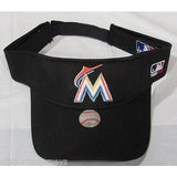 MLB Miami Marlins Visor Cotton Twill Replica Adjustable Strap Adult